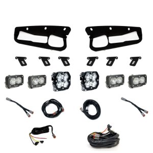 Ford Bronco Squadron Pro Lights - Baja Designs - 2.0 Pro (Spot) / S2 Sport - Clear - `21-`25